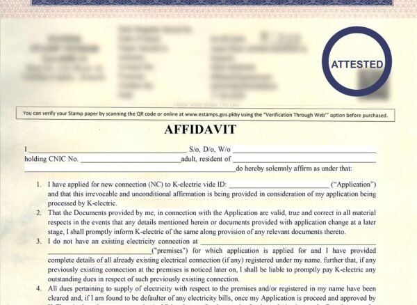 26 Point K-Electric Affidavit For New Connection, K-Electric affidavit format, K-Electric new connection affidavit, 26 point affidavit K-Electric, K-Electric meter connection affidavit, K-Electric affidavit PDF download, affidavit for K-Electric new meter, electricity connection affidavit Karachi, K-Electric affidavit sample, K-Electric new meter affidavit format, K-Electric affidavit form download,