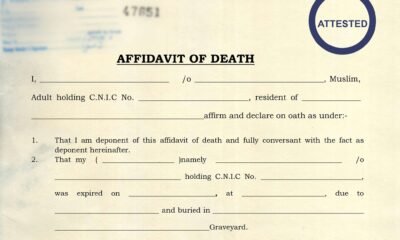 Affidavit of Death. Death Certificate, affidavit of death certificate, death certificate affidavit format, affidavit for death certificate Pakistan, death affidavit sample, affidavit of death NADRA, affidavit for issuance of death certificate, affidavit format for union council death certificate, affidavit for heirs after death, death affidavit legal format, affidavit of death Pakistan download,