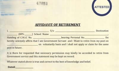RETIREMENT, Government Employee, Affidavit of retirement, government employee retirement affidavit, voluntary retirement affidavit format, affidavit for retirement from service, affidavit for government servant, retirement affidavit format Pakistan, government job retirement affidavit, school teacher retirement affidavit, affidavit for pension claim, affidavit sample for retirement, retirement declaration form Pakistan,