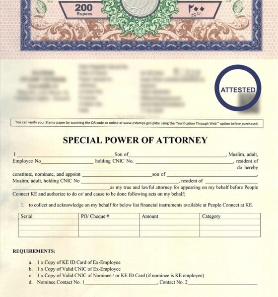KE Ex Employee Special Power of Attorney