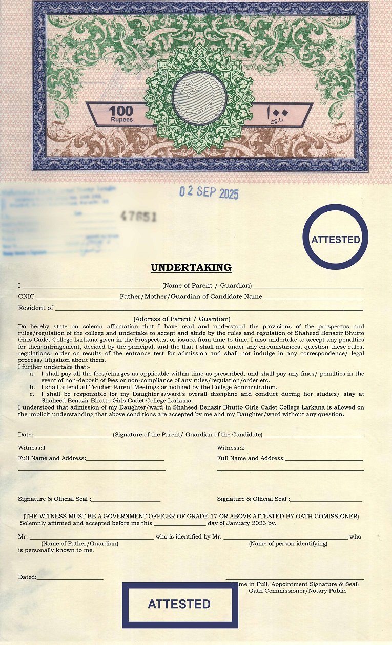 Cadet college, Parent undertaking Shaheed Benazir Cadet College, Guardian undertaking for cadet college admission, Undertaking format girls cadet college Larkana, Admission undertaking Shaheed Benazir Cadet, Parent/guardian undertaking for cadet college, Undertaking letter for cadet college admission, Girls cadet college admission undertaking form, Undertaking rules and discipline cadet college, Shaheed Benazir Girls Cadet College undertaking, Parent responsibility undertaking cadet college,