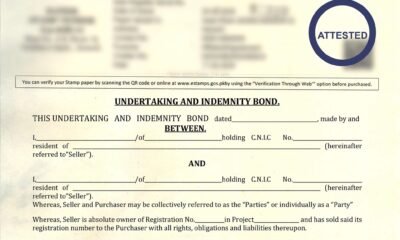 Undertaking & Indemnity Bond Format- Bahria Town, Bahria Town undertaking format, Bahria Town indemnity bond agreement, Seller purchaser agreement Bahria Town, Undertaking and indemnity bond template, Property sale purchase agreement Bahria Town, Bahria Town undertaking PDF download, Sale purchase affidavit Bahria Town format, Indemnity bond form for property transfer, Seller buyer agreement Bahria Town property, Bahria Town official undertaking bond,