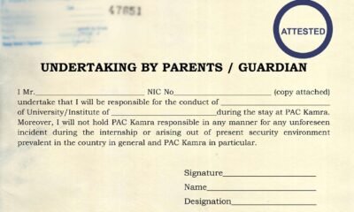 PAC Kamra, Undertaking by parents PAC Kamra, Internship undertaking by guardian, Parents undertaking format internship, Guardian undertaking letter Pakistan, Undertaking by parents university format, PAC Kamra undertaking form download, Internship safety undertaking parents, Undertaking letter by guardian template, Parents undertaking student internship, Guardian undertaking PAC internship,