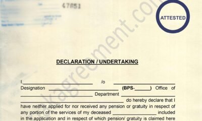 Undertaking for pension gratuity claim, Undertaking for pension claim, Gratuity claim undertaking format, Pension gratuity declaration form Pakistan, Undertaking for retirement benefits, Pension claim affidavit format, Gratuity settlement undertaking PDF, Undertaking format for pension settlement, Pension gratuity claim form download, Government pension declaration form, Pension undertaking format in Pakistan,