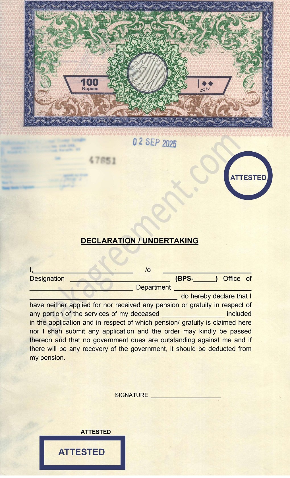 Undertaking for pension gratuity claim, Undertaking for pension claim, Gratuity claim undertaking format, Pension gratuity declaration form Pakistan, Undertaking for retirement benefits, Pension claim affidavit format, Gratuity settlement undertaking PDF, Undertaking format for pension settlement, Pension gratuity claim form download, Government pension declaration form, Pension undertaking format in Pakistan,