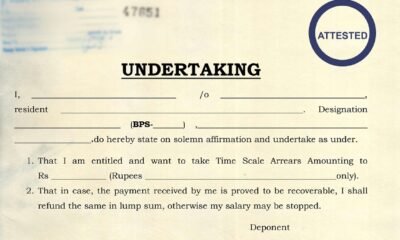 Undertaking for time scale arrears, salary claims, and refund assurance, Undertaking format for time scale arrears, Time scale arrears undertaking form, Undertaking for arrears refund salary, Undertaking form for employees arrears, Time scale arrears affidavit format, Undertaking letter for arrears claim, Salary arrears undertaking format, Undertaking for government employees arrears, Editable time scale arrears undertaking, Undertaking for arrears payment refund,