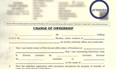 Change of Ownership, K- Electric, Name change, Undertaking format change of ownership K-Electric, K-Electric change of name undertaking form, Electricity meter ownership transfer undertaking, K-Electric ownership transfer affidavit format, Undertaking for transfer of K-Electric meter, Change of ownership application K-Electric, K-Electric undertaking format PDF download, Electricity connection name change undertaking, K-Electric meter transfer undertaking form, Change of name affidavit for K-Electric connection,