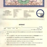 Affidavit No Complaint Lodge - Sindh Mohtasib Complaint