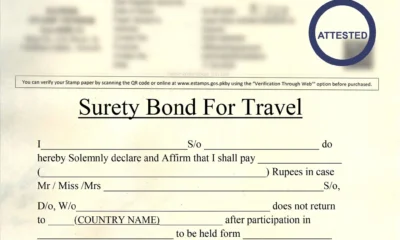 Travels Surety Bond - Traveler's Guarantee - Affidavit